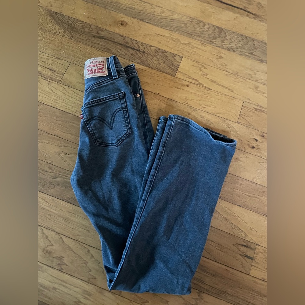 Levi ribcage bootcut jeans